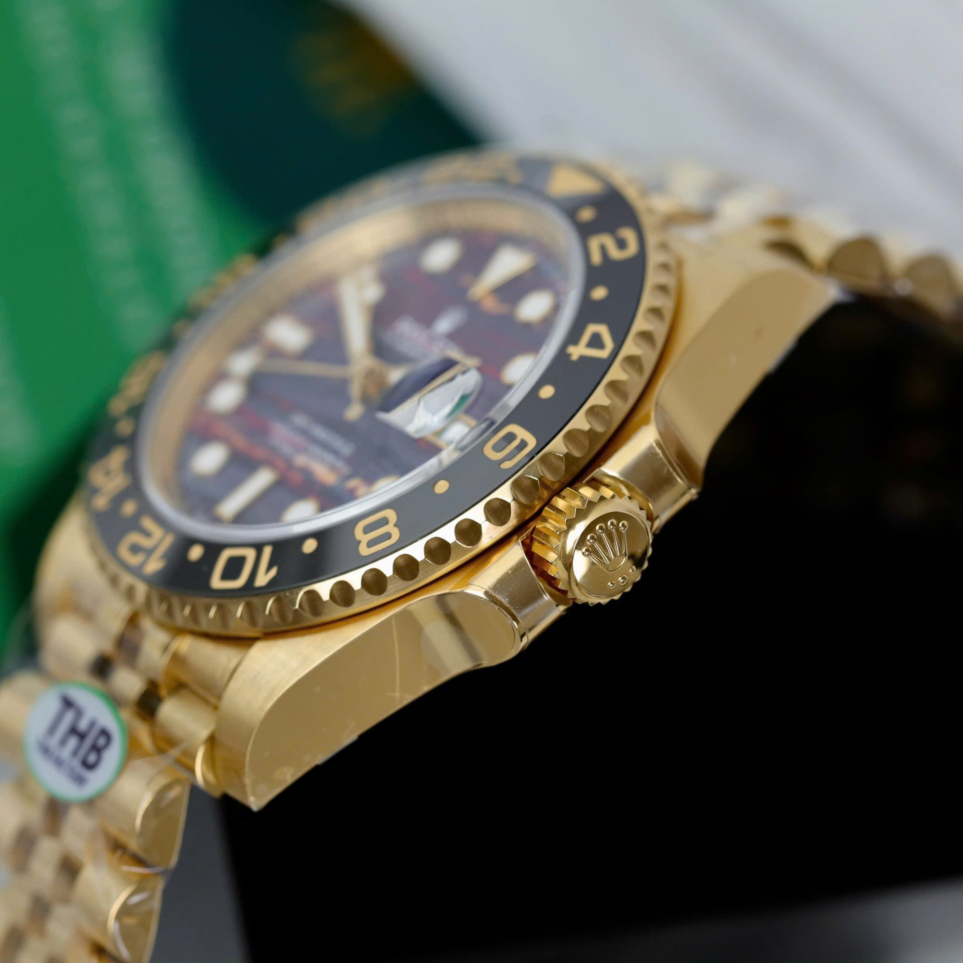 Rolex GMT-Master II 126718GRNR Replica Watch Tiger Eye Stone Dial THB Factory 40mm