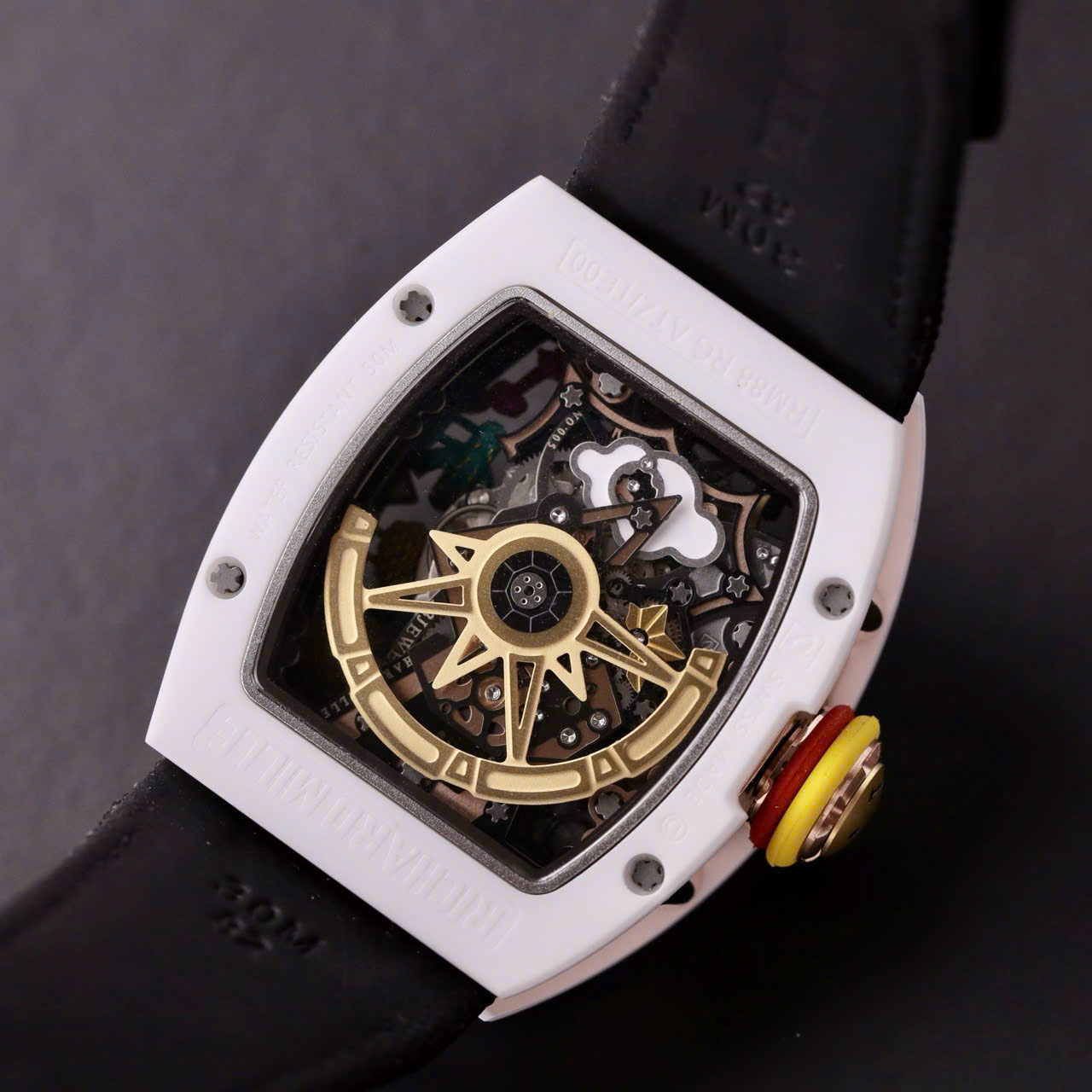 Richard Mille Replica Watches RM88 Smiley Nato Fabic Strap 42mm