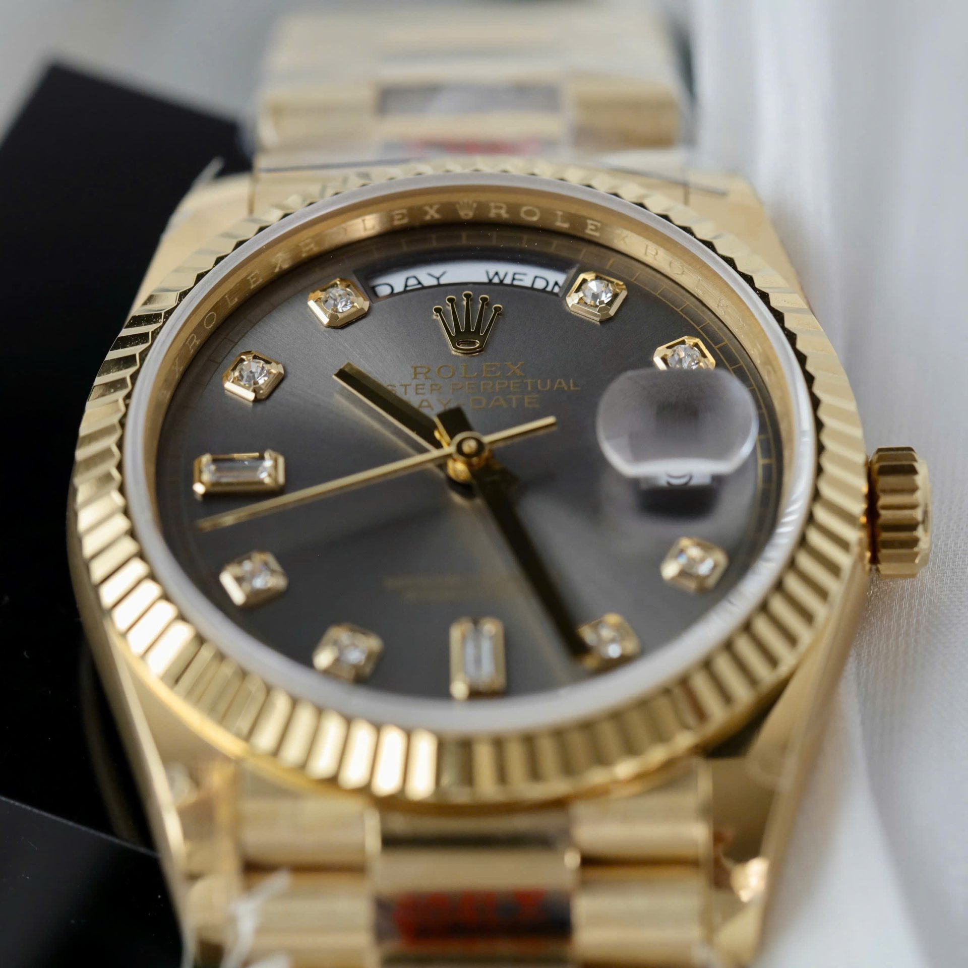 Rolex Day-Date M128238 Replica Watch Gray Dial Weight 159Gram QF Factory 36mm