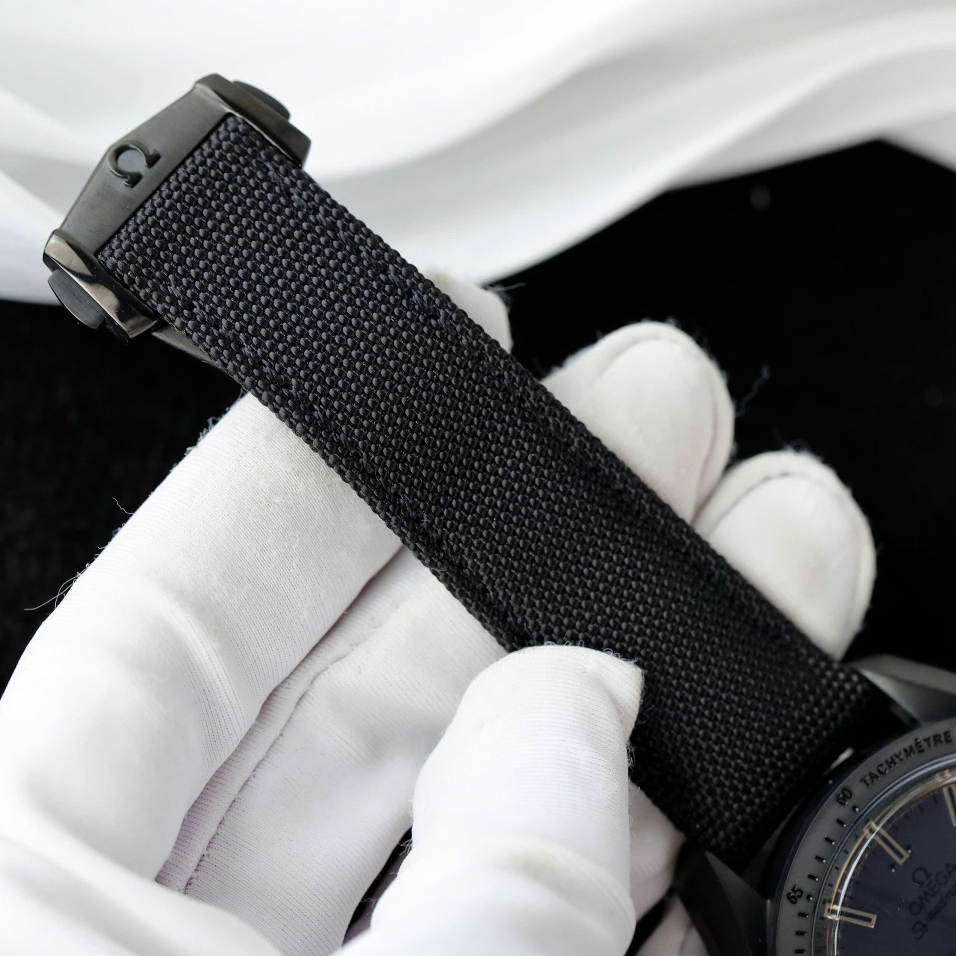 Omega Replica Watch Speedmaster Black Ceramic OM Factory 44mm