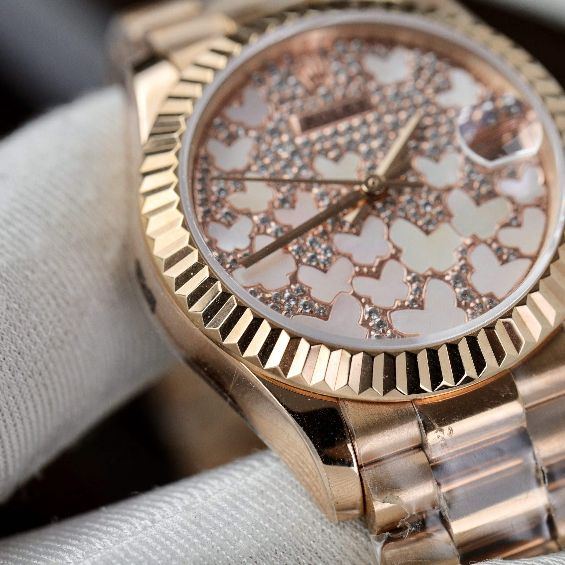 Rolex Replica Watch DateJust 278275 Womens Butterfly Dial 31mm