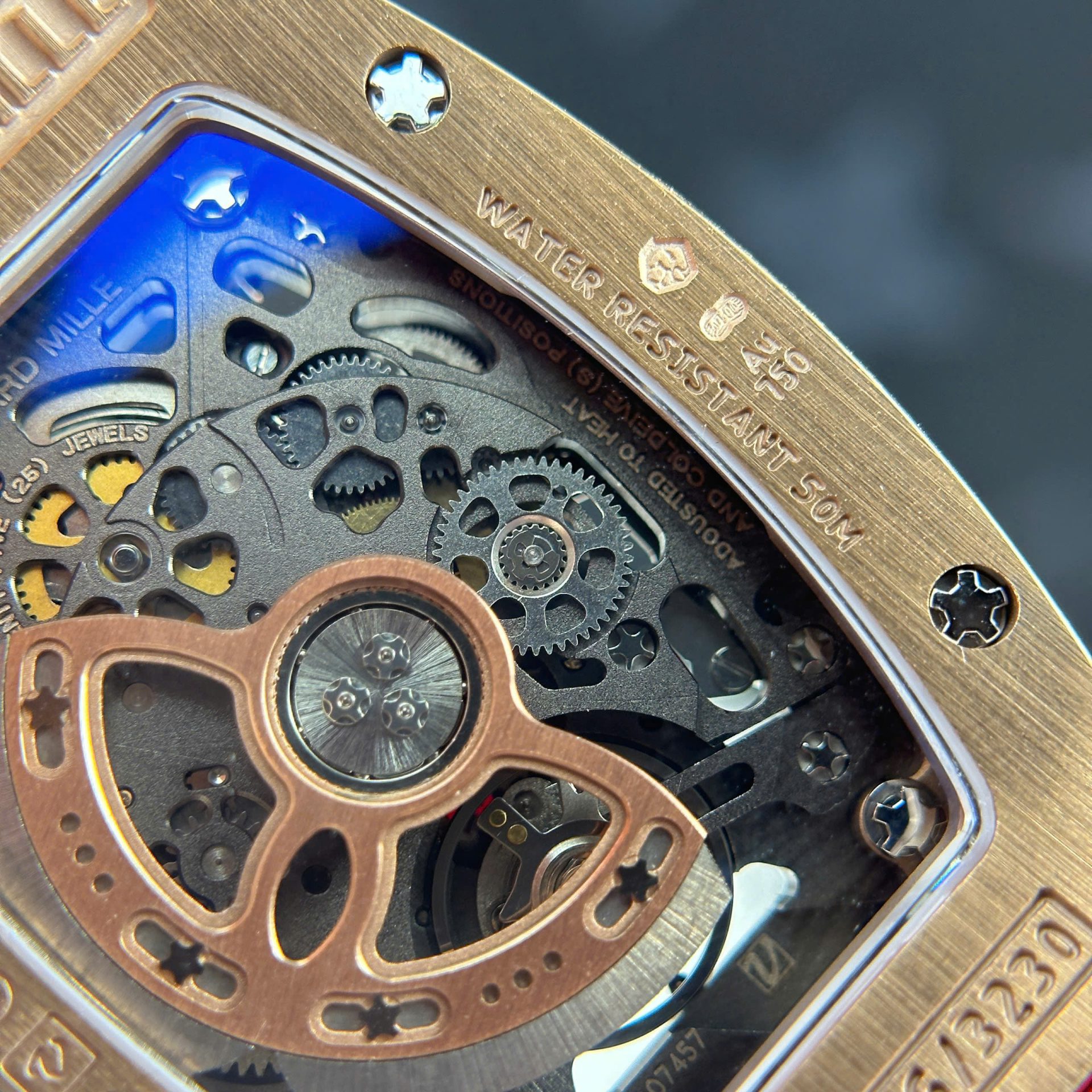 Richard Mille RM07-01 Best Replica Watches Diamonds Red Rubber Strap ZF Factory 36mm