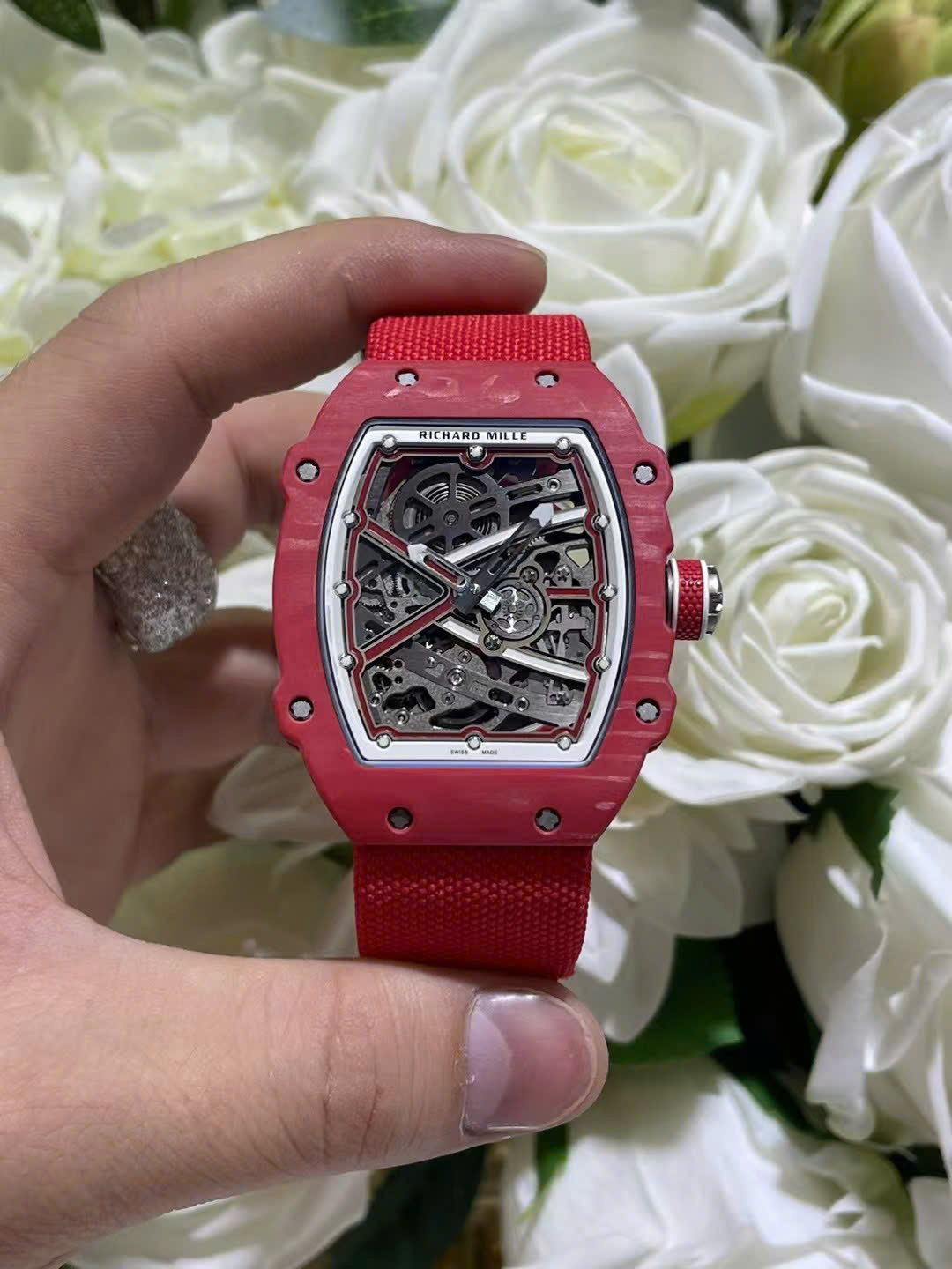Richard Mille RM67-02 Red Carbon Best Replica Watch Weight 37 Grams 38.7×47.52mm