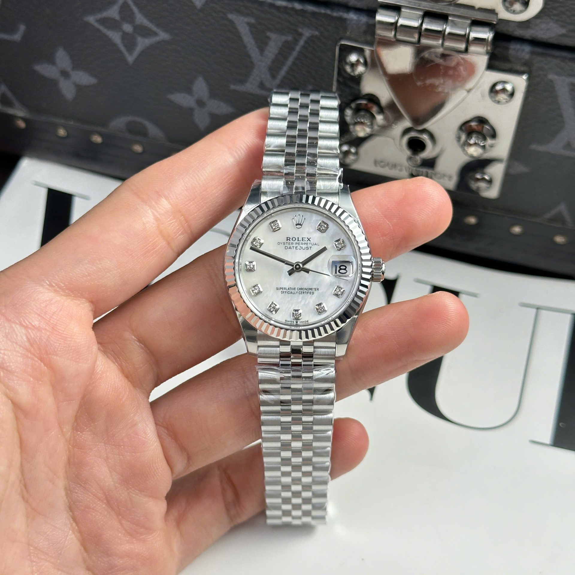 Rolex Best Copies Watch DateJust Dial Mother Of Pearl THB Factory 31mm