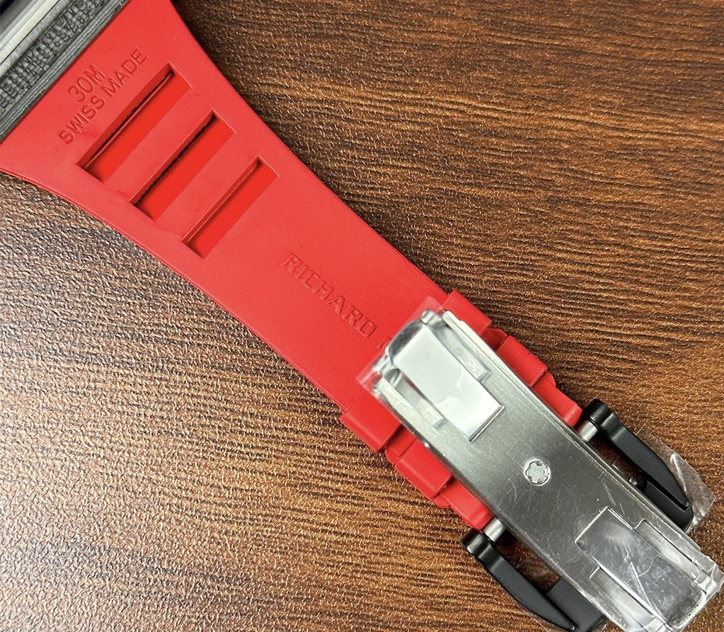 Richard Mille RM35-02 Replica Watch Skeleton Red Rubber Strap 44mm