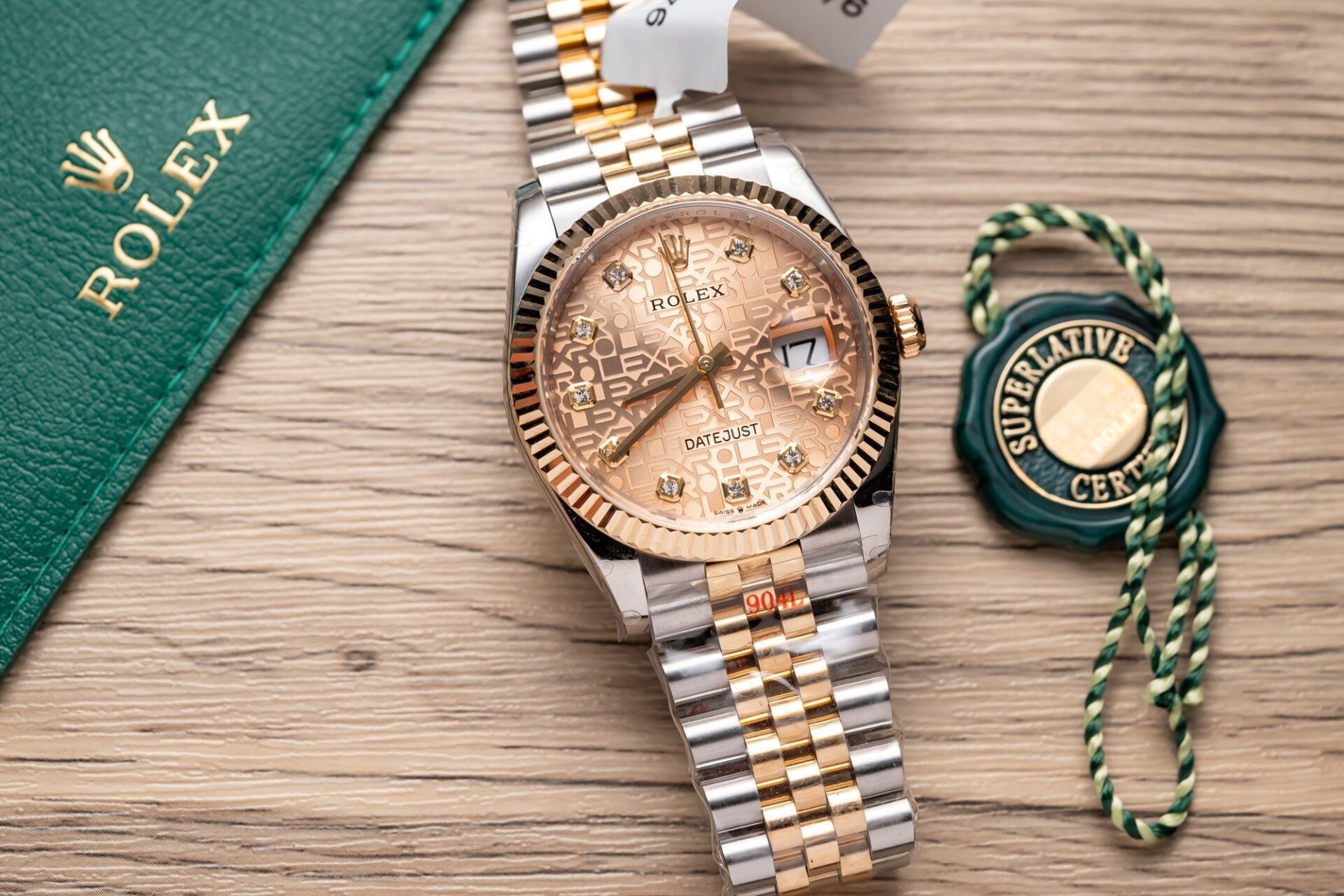 Rolex DateJust Replica Watch Gold Wrapped Fluted Dial GM Factory 36mm