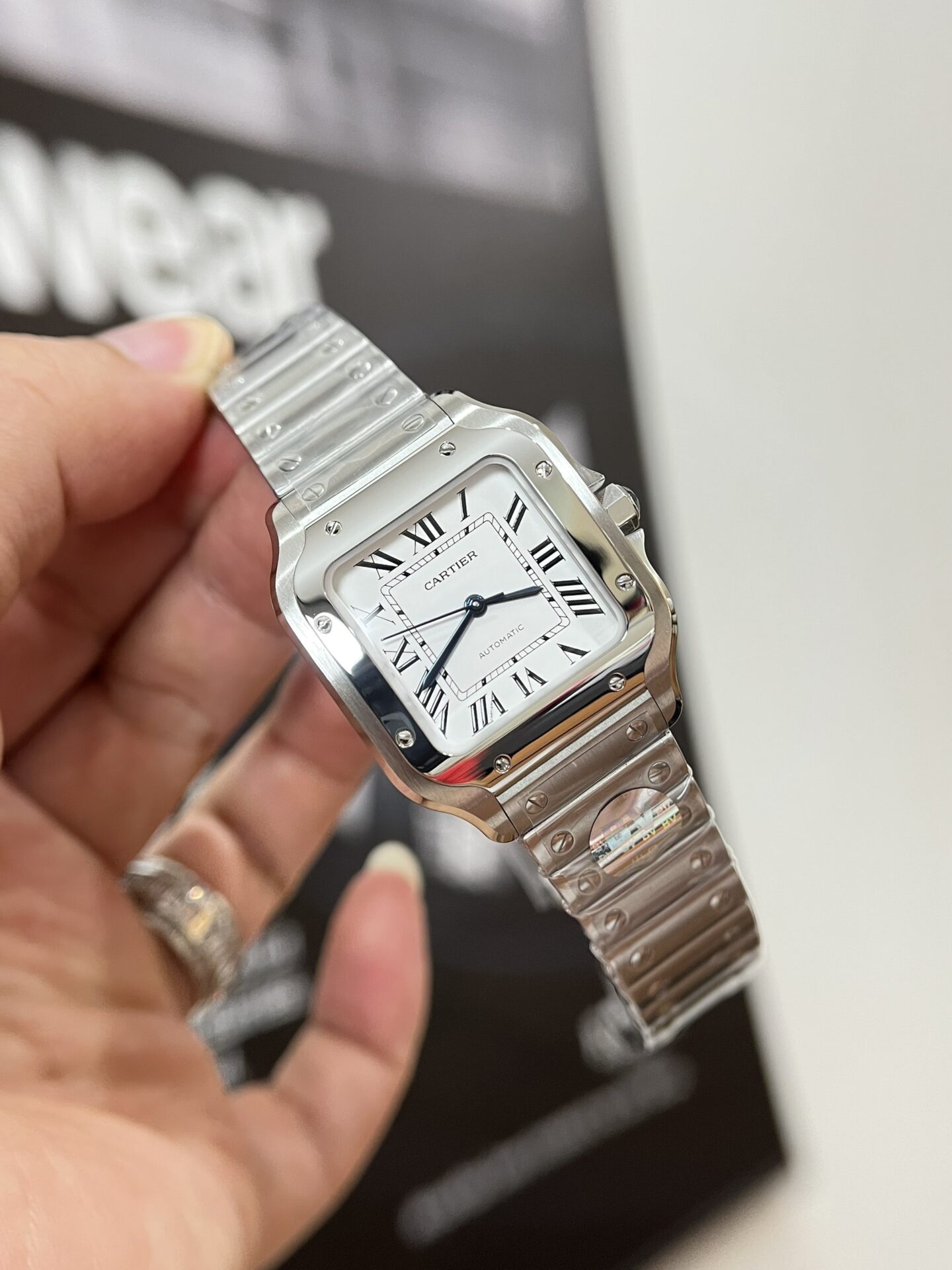 Cartier Santos WSSA0029 Replica 1:1 Watch BV Factory 35mm