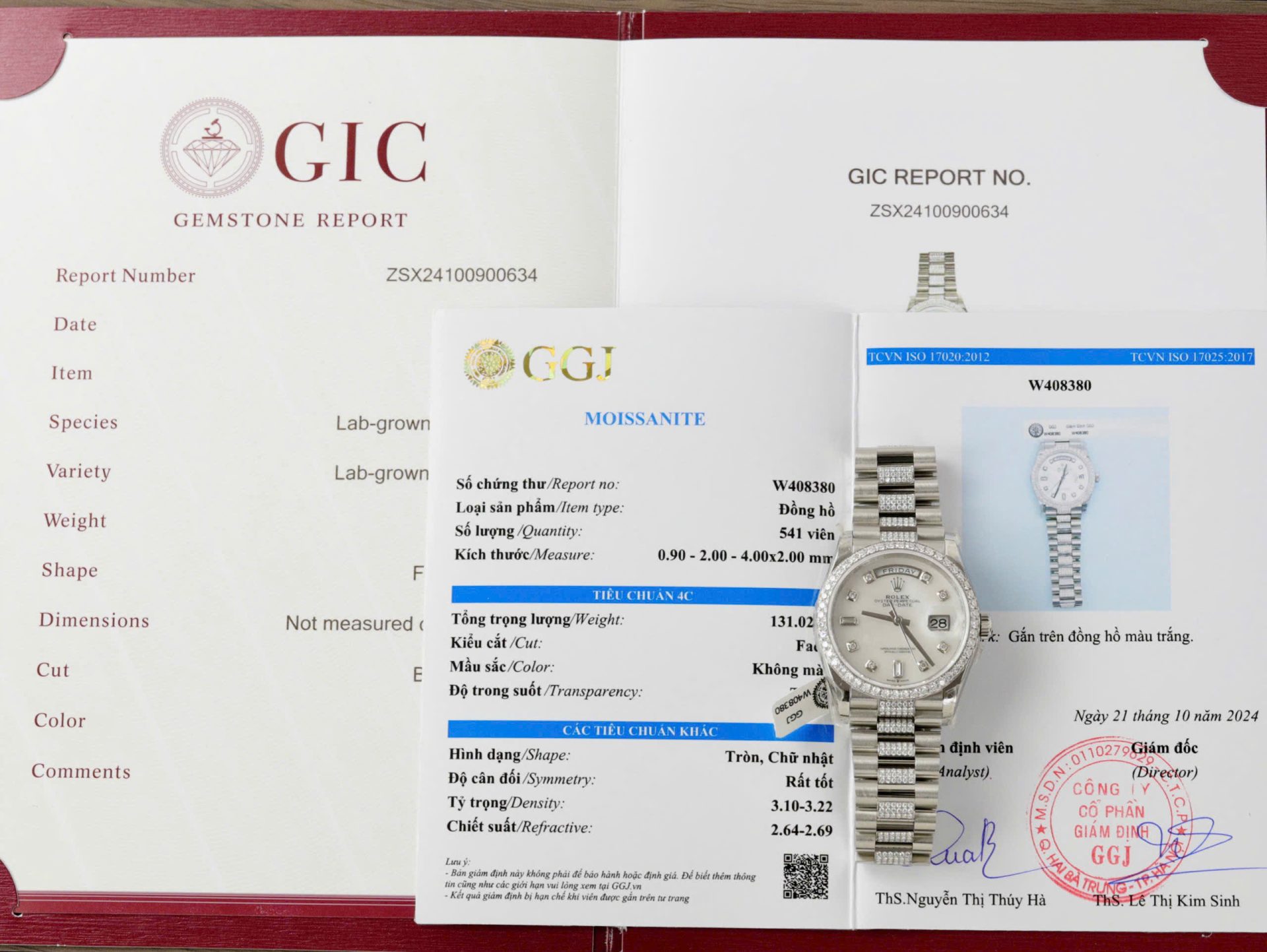 Rolex Day-Date Dial MOP Best Replica Watch Custom Moissanite Diamonds 36mm