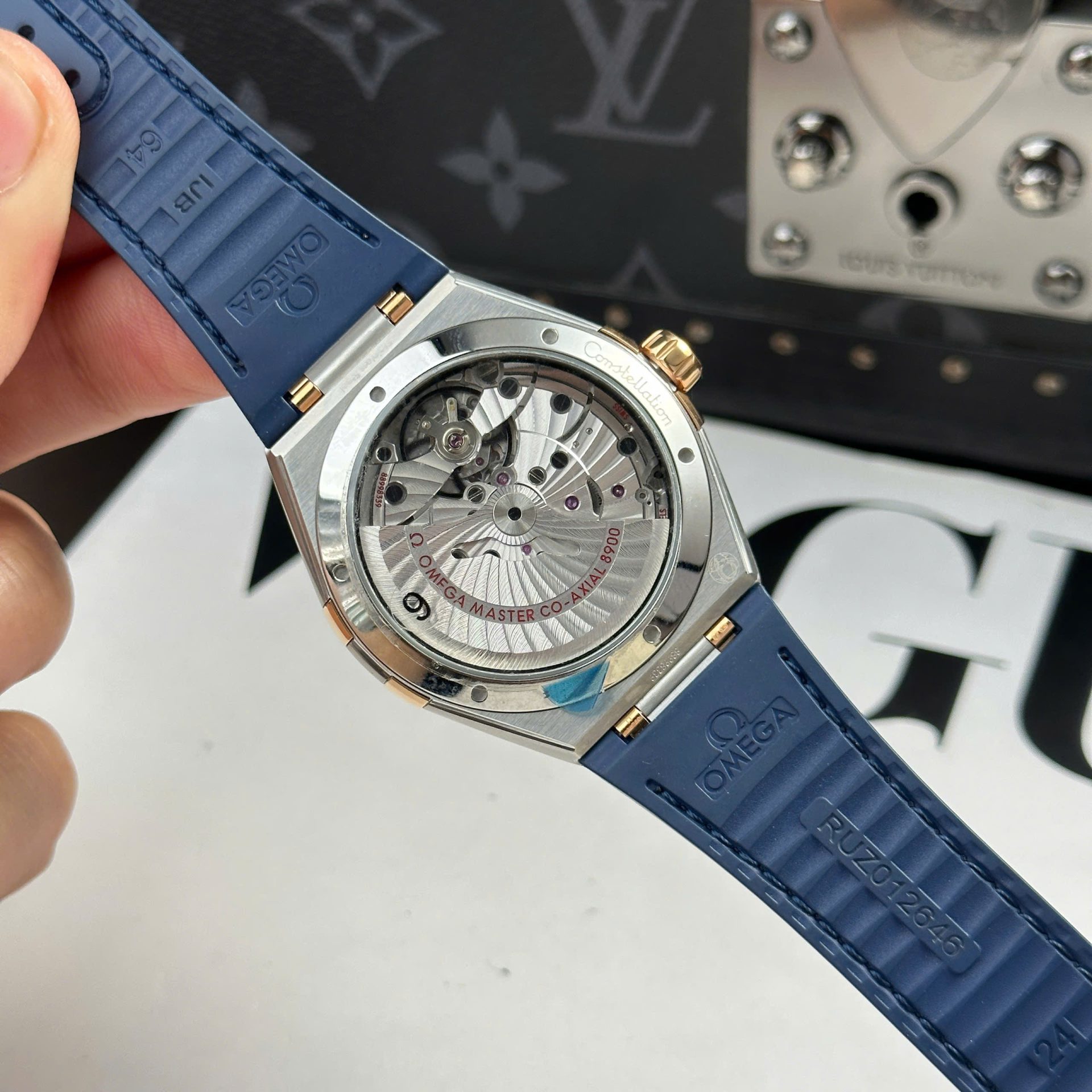 Omega Constellation Best Replica Watch Bezel Ceramic Blue VS Factory 41mm