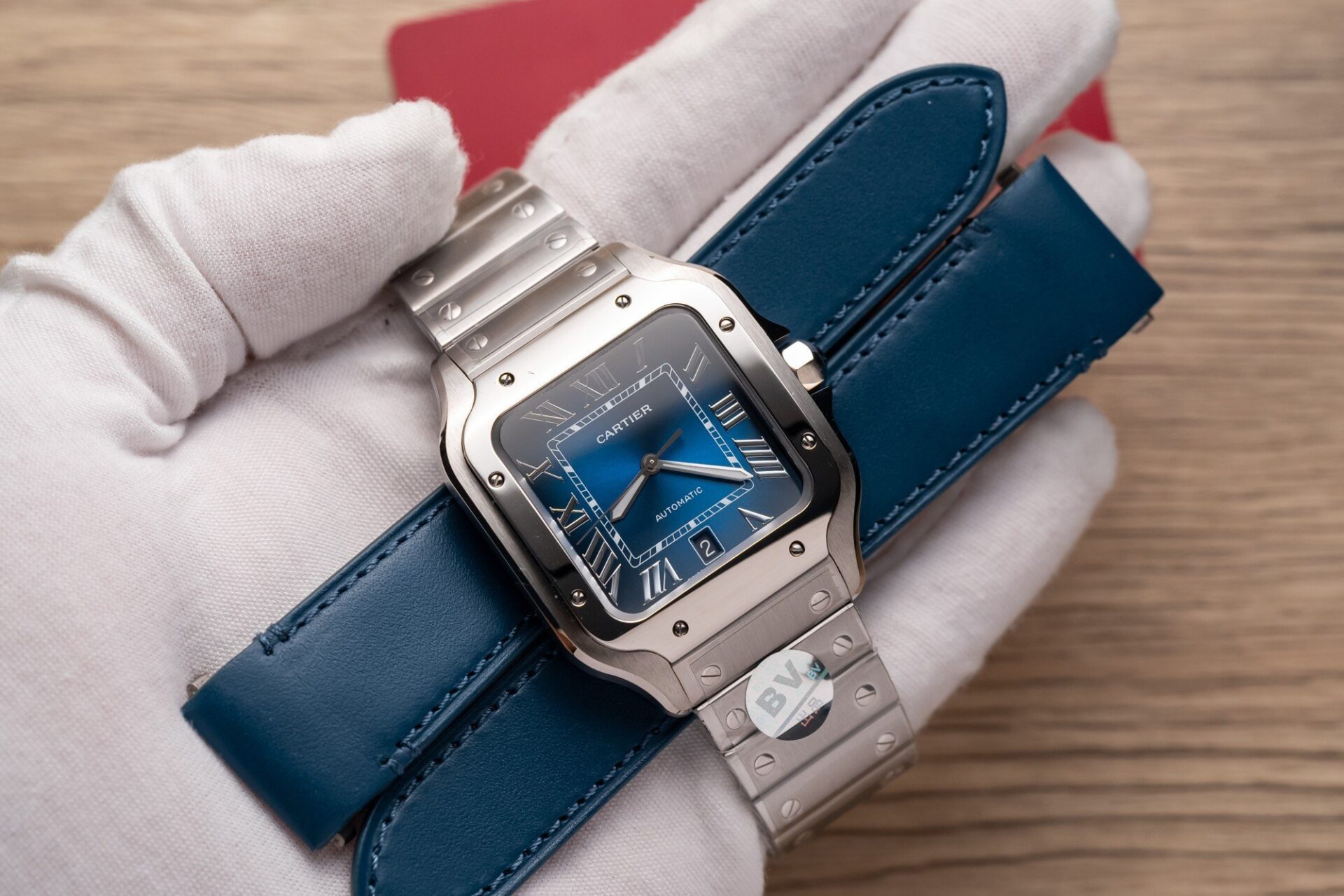 Cartier Santos De Cartier WSSA0013 Replica Wath Blue Dial BV Factory 39.8mm