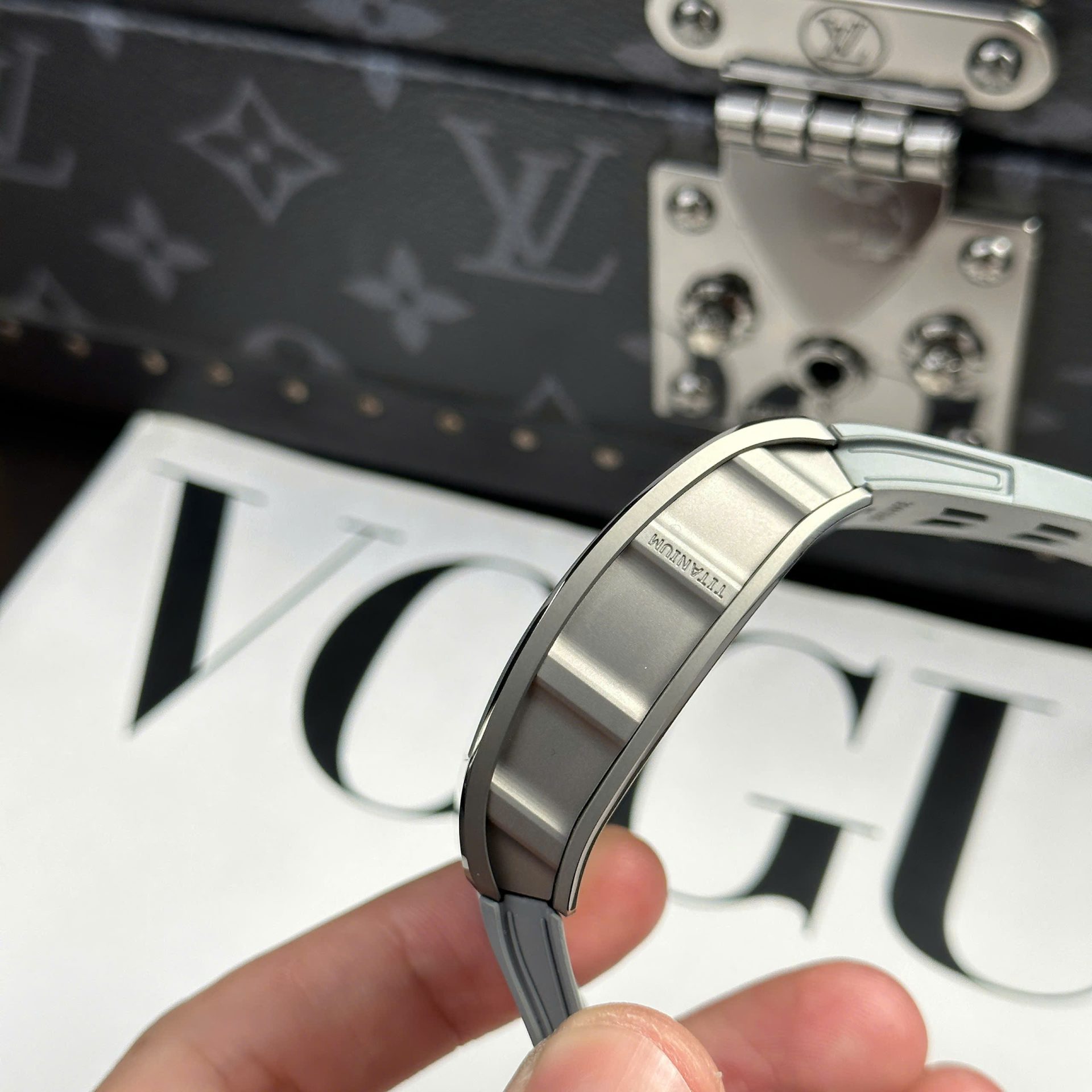 Richard Mille Best Copies Watch RM055 Bubba Watson Grey Ceramic Rubber Strap ZF Factory 42.7 49.9mm