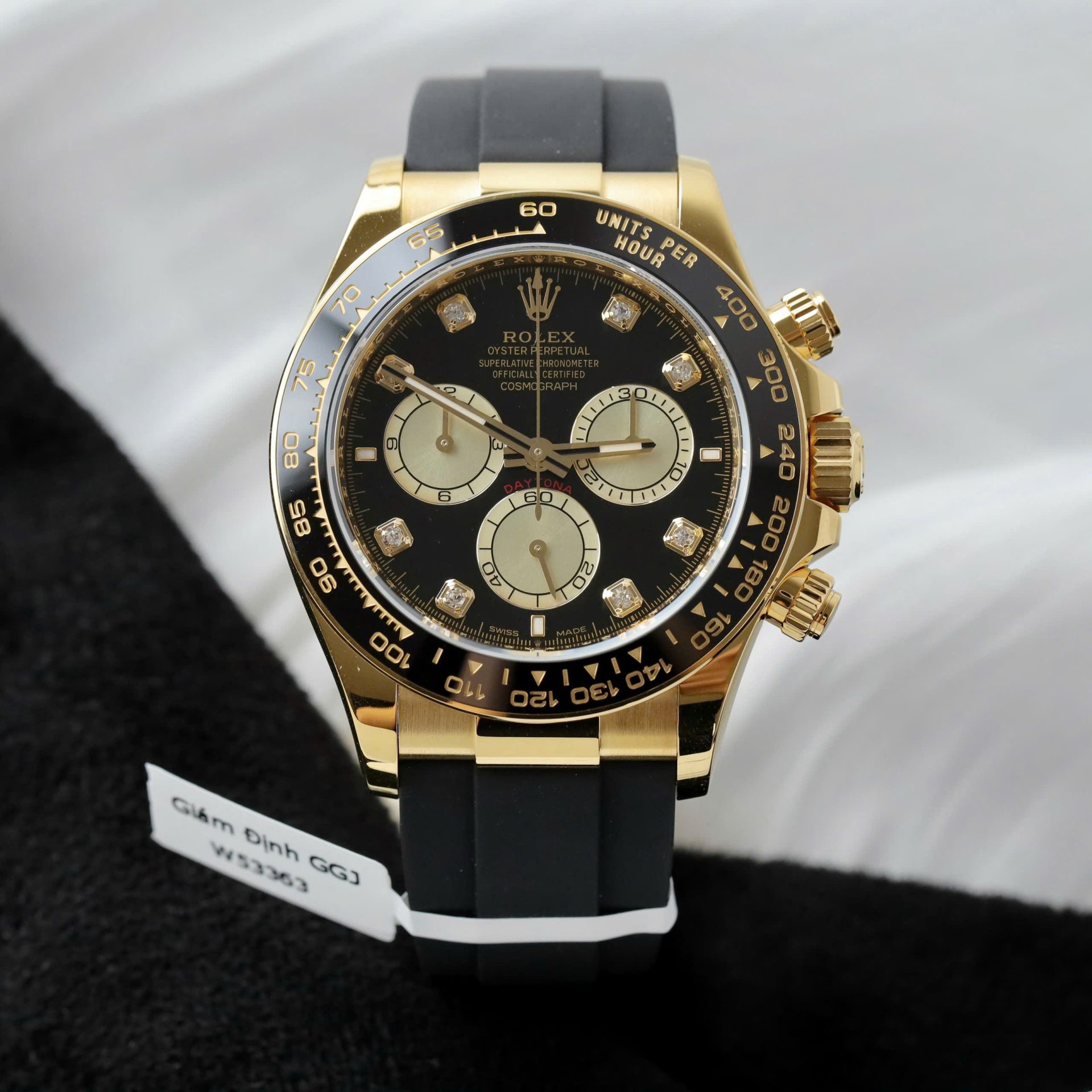Rolex Daytona Replica Watch Custom 18K Gold Wrapped Movement Calibre 4131 40mm