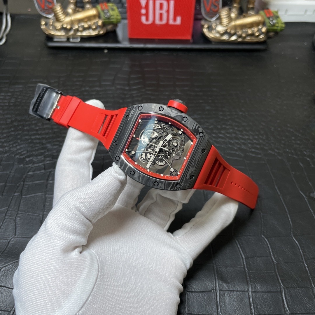 Richard Mille RM055 Carbon NTPT Replica 1:1 Watch Red BBR 45mm