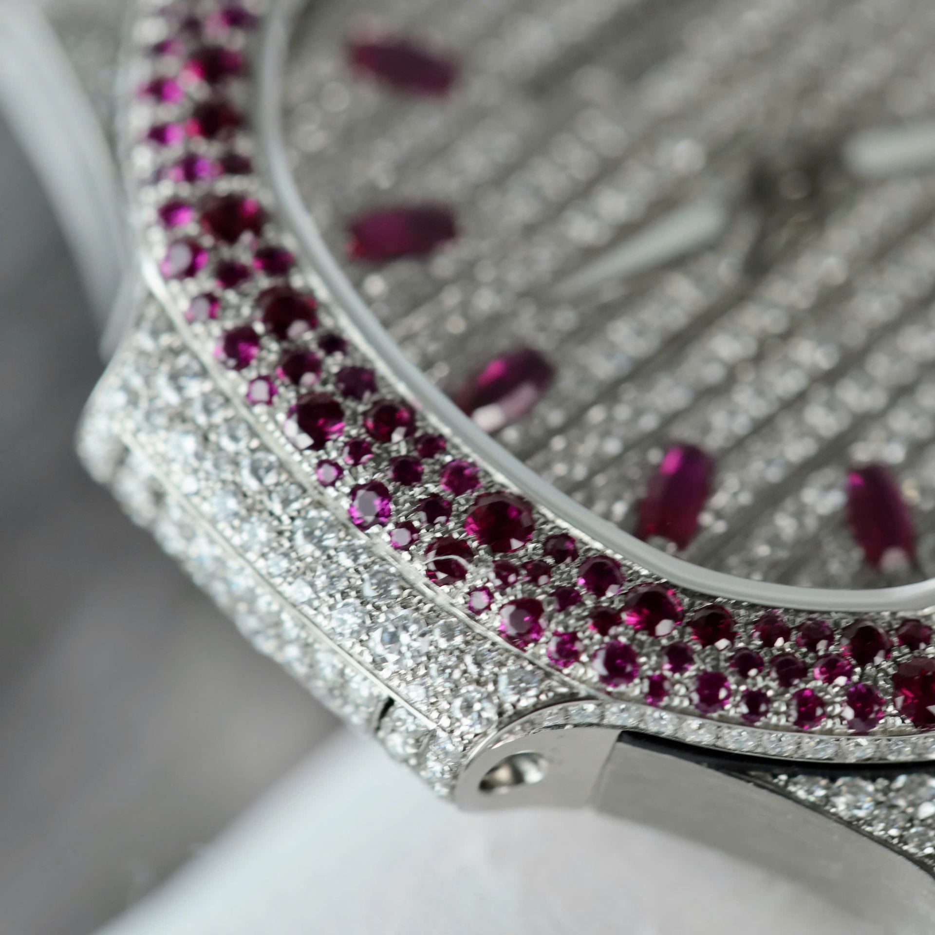 Patek Philippe Replica Watches Nautilus Haute Joaillerie 7118 Custom Full Moissanite Diamonds 35.2mm