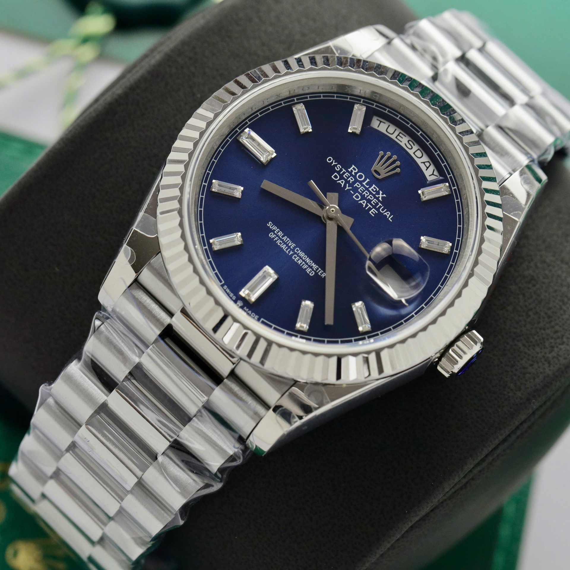 Rolex Replica Watch Day-Date 228236 Dial Blue Weight 178gram GM Factory 40mm