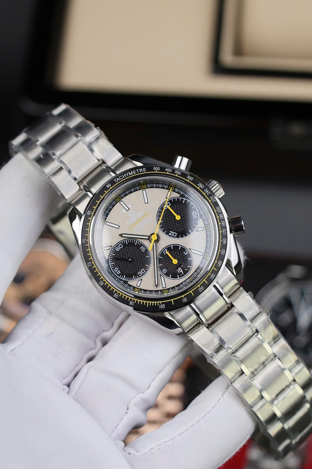 Omega Speedmaster Copies Watches Racing Chronograph Gray Dial 40mm