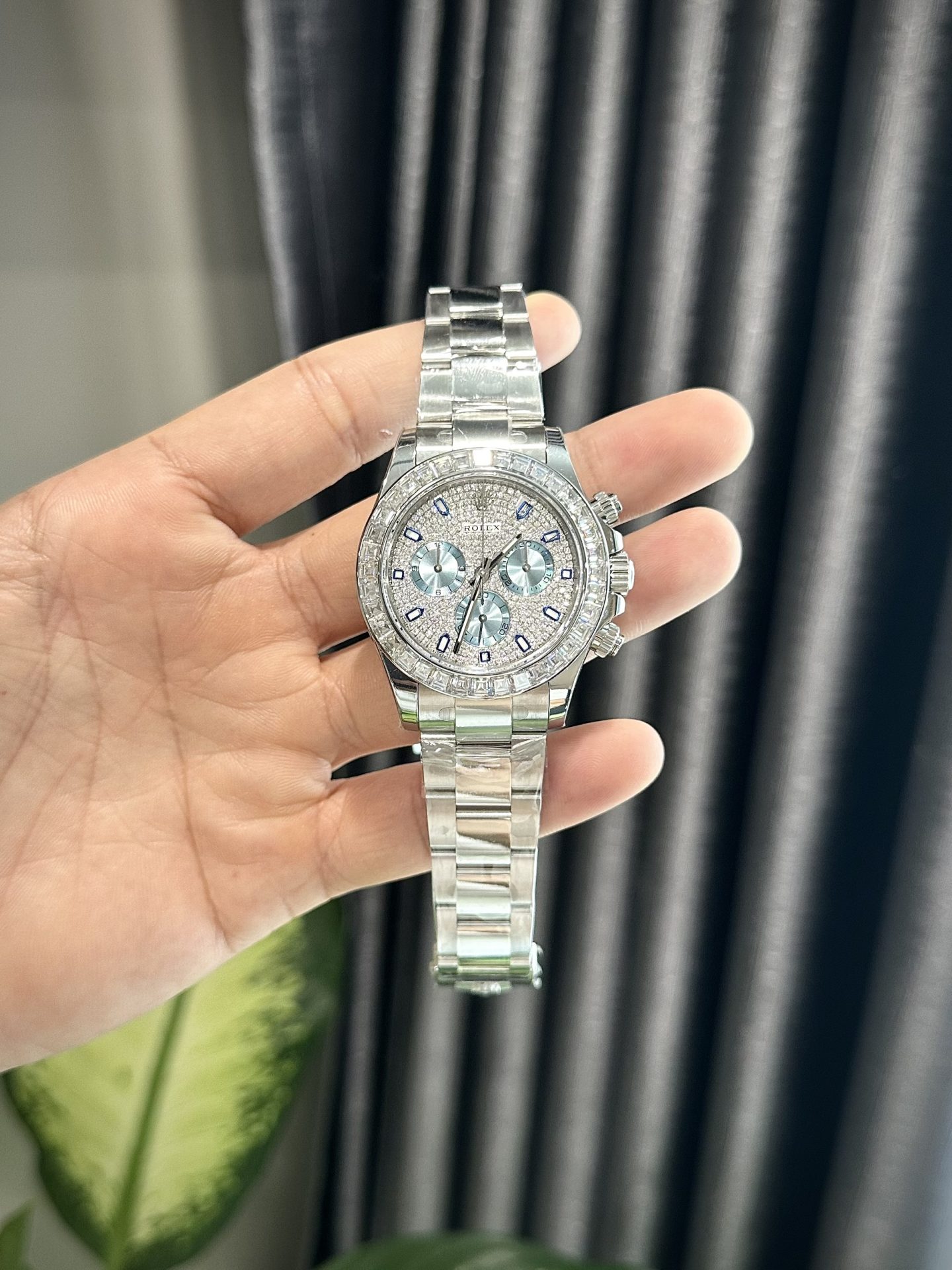 Rolex Best Replica Watch Daytona Custom Diamonds Moissanite 40mm