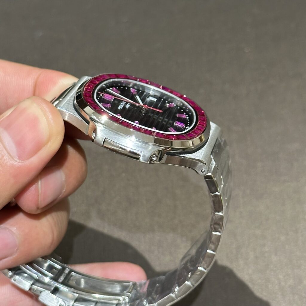 Patek Philippe Nautilus 5723 With Red Ruby Stone Replica Watch 40mm