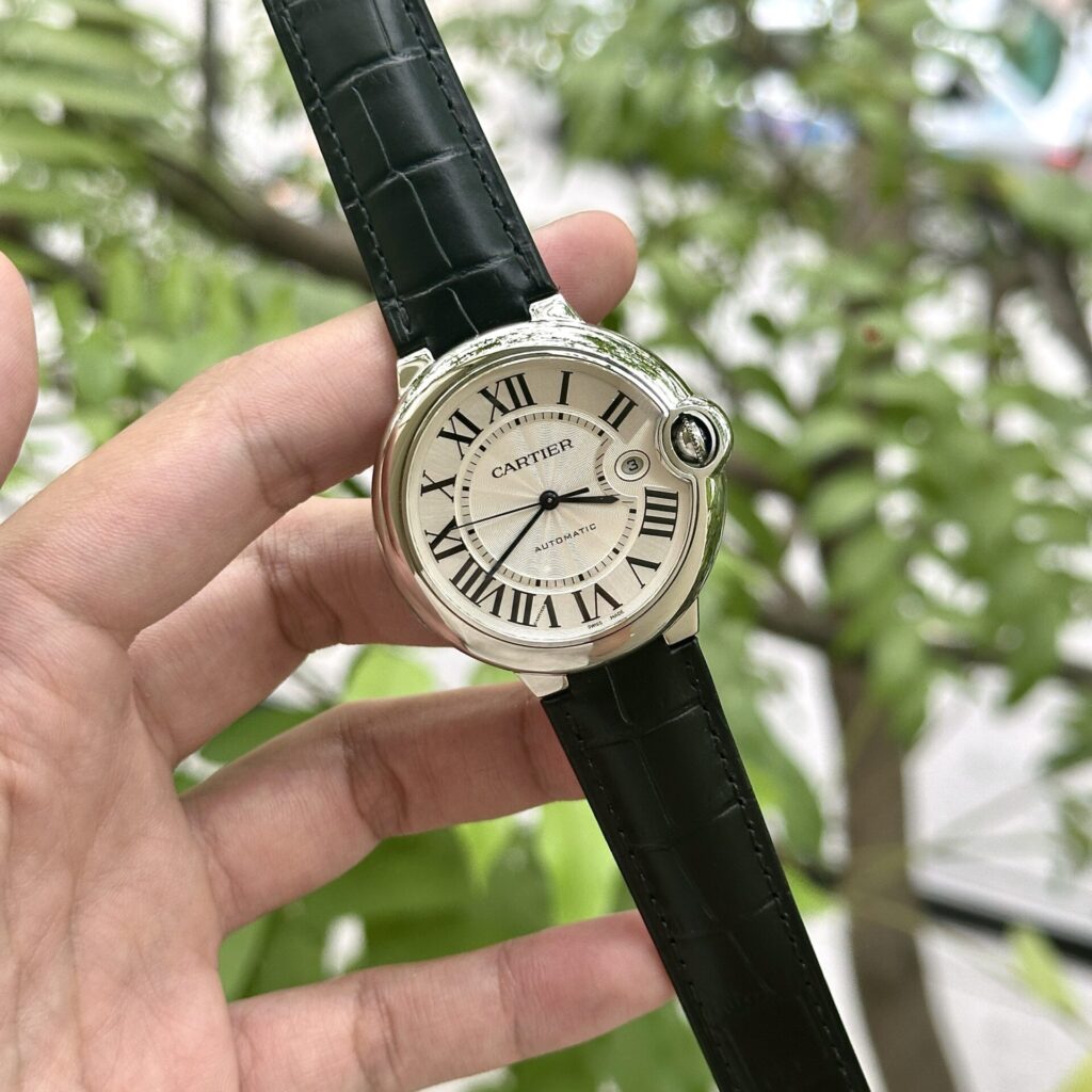 Cartier Replica Watch Ballon Bleu Leather Strap AF Factory 42mm