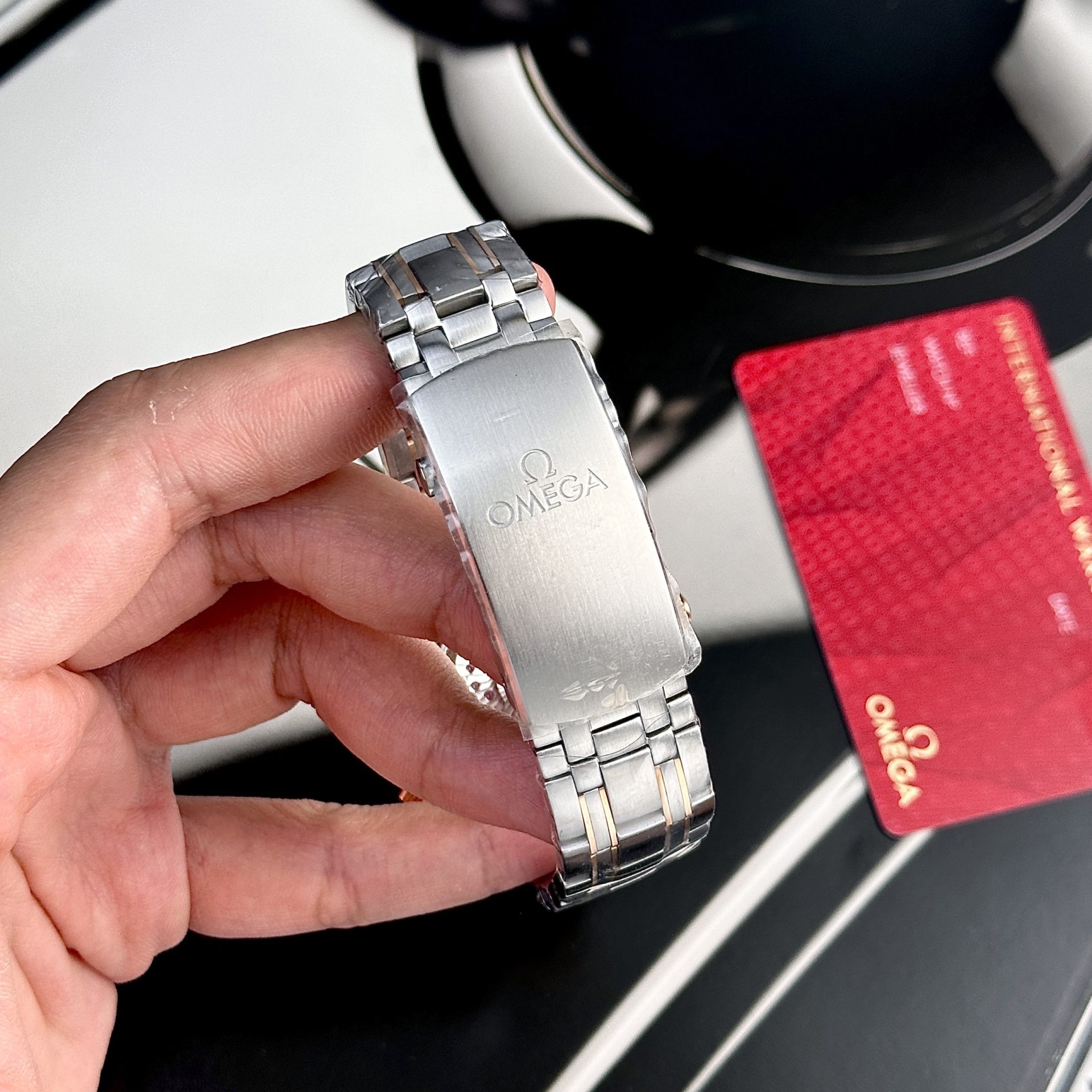 Omega Replica Watch Seamaster Demi Rose Gold Dial Blue VS Factory 42mm