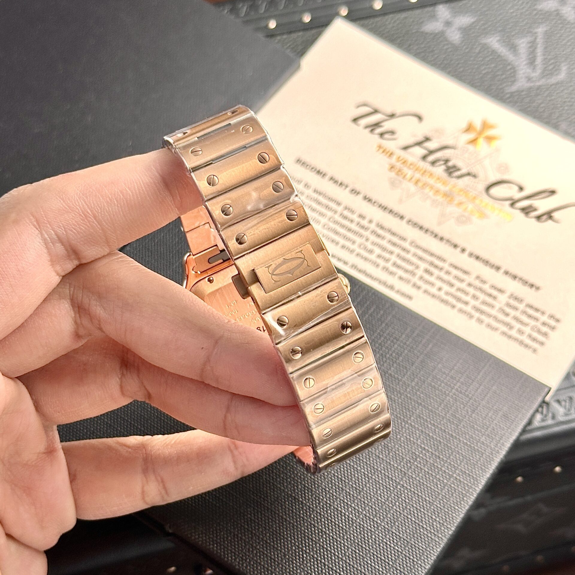 Cartier Santos Replica Watch Rose Gold BV Factory 39.8mm