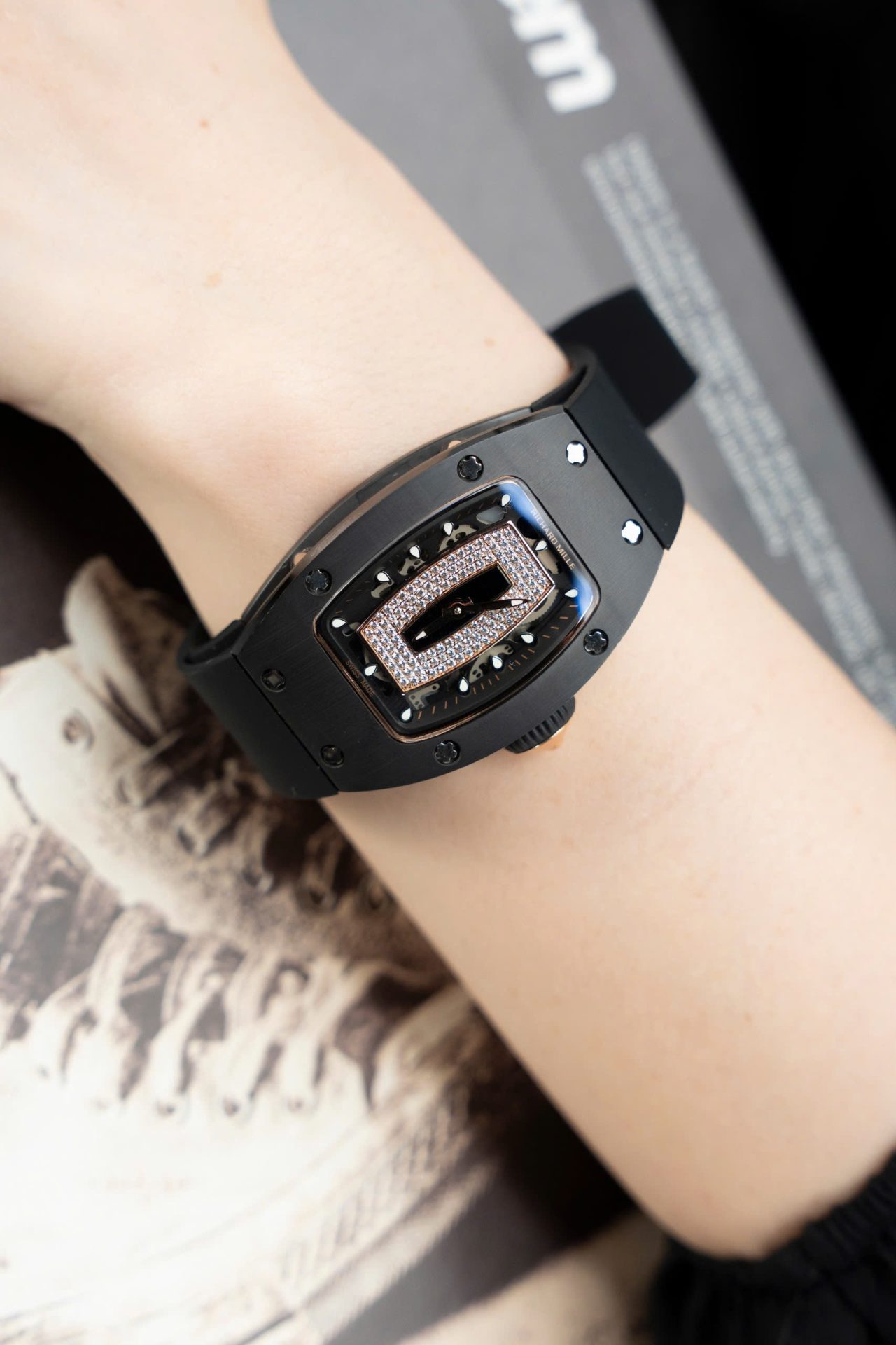 Richard Mille Fake Watches RM07-01 Ceramic Black 36mm