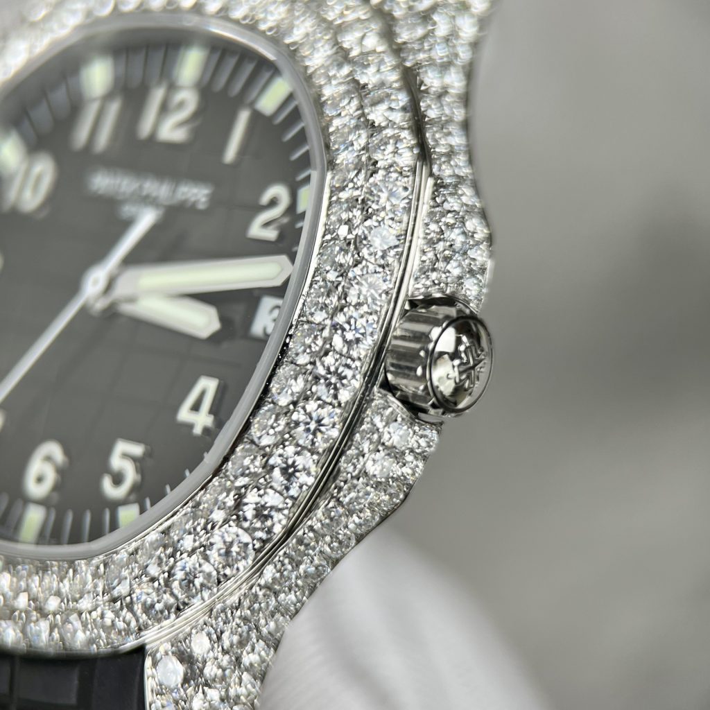 Patek Philippe Replica Watch Aquanaut 5167 Custom Moissanite Diamonds 3K Factory 40mm