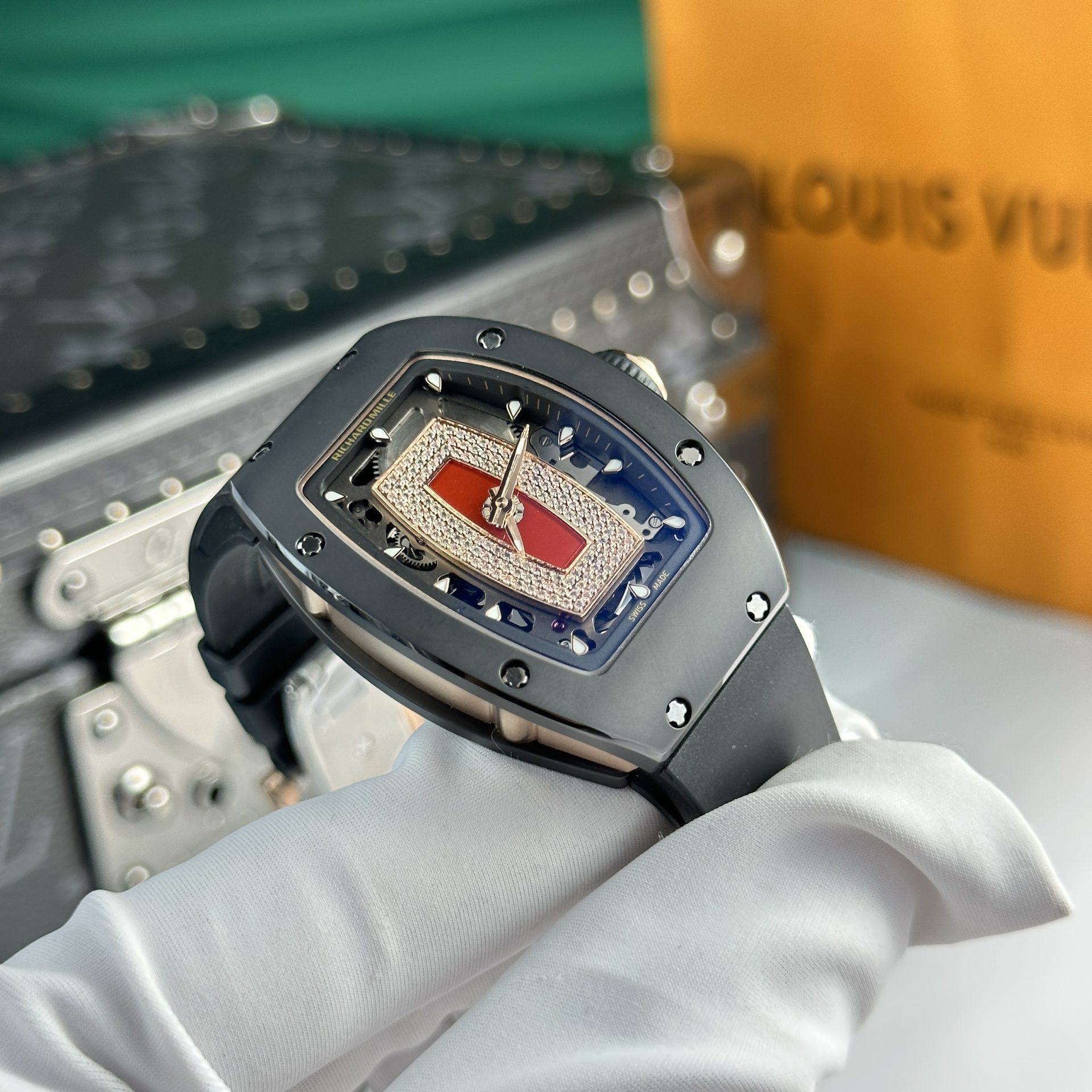 Richard Mille Best Replica Watches RM07 Black Ceramic 36mm