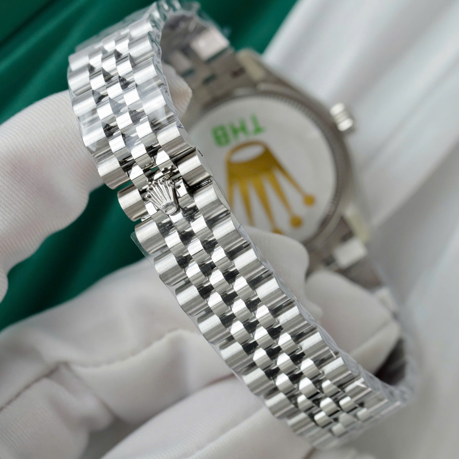 Rolex DateJust Replica Watches Sillver Dial Jubilee Strap THB Factory 31mm