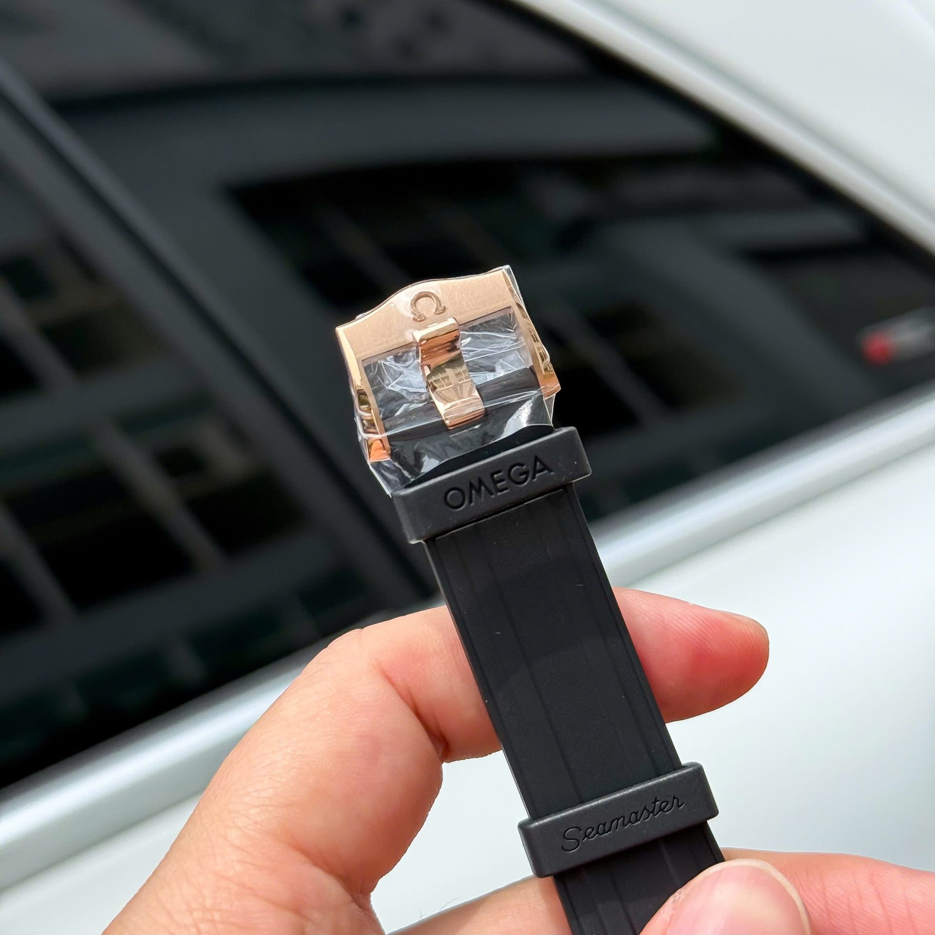 Omega Seamaster Diver 300M Sedna Rose Gold Copies Watches Black Dial 42mm