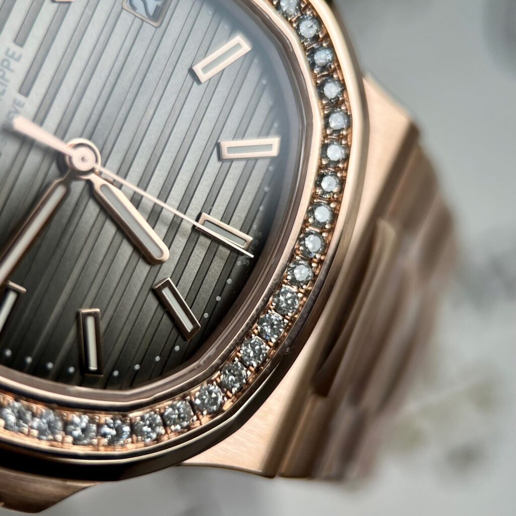 Patek Philippe Best Replica Watch Nautilus 5711 Gold Wrapped   Moissanite Diamonds Custom 40mm