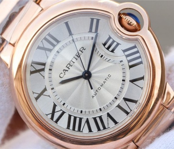 Replica Cartier Ballon Bleu 36mm RG White Textured Dial RG Bracelet