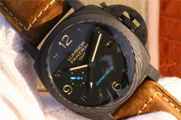 Replica Panerai PAM441 Carbotech Case VSF Brown Asso Strap P.9001