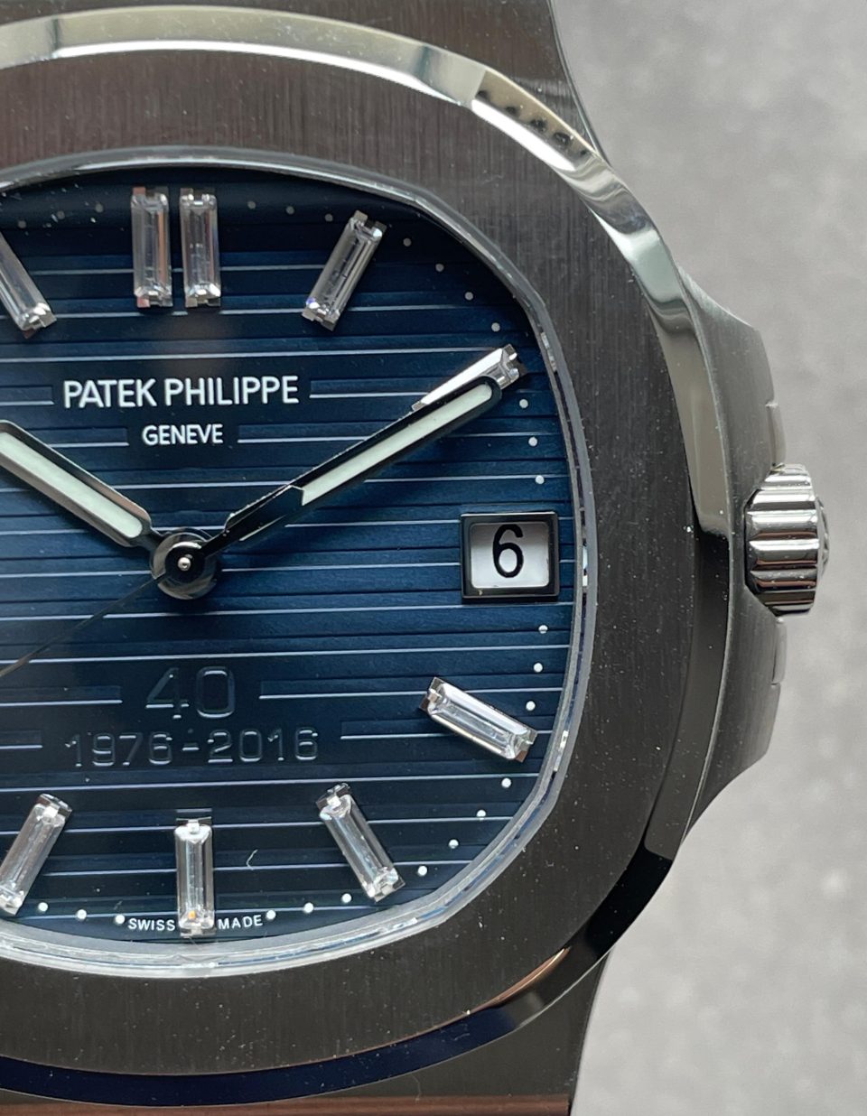 Replica PATEK PHILIPPE Nautilus 5711 40th Anniversary SS PPF 1:1 Best Edition Blue Dial on SS Bracelet A330