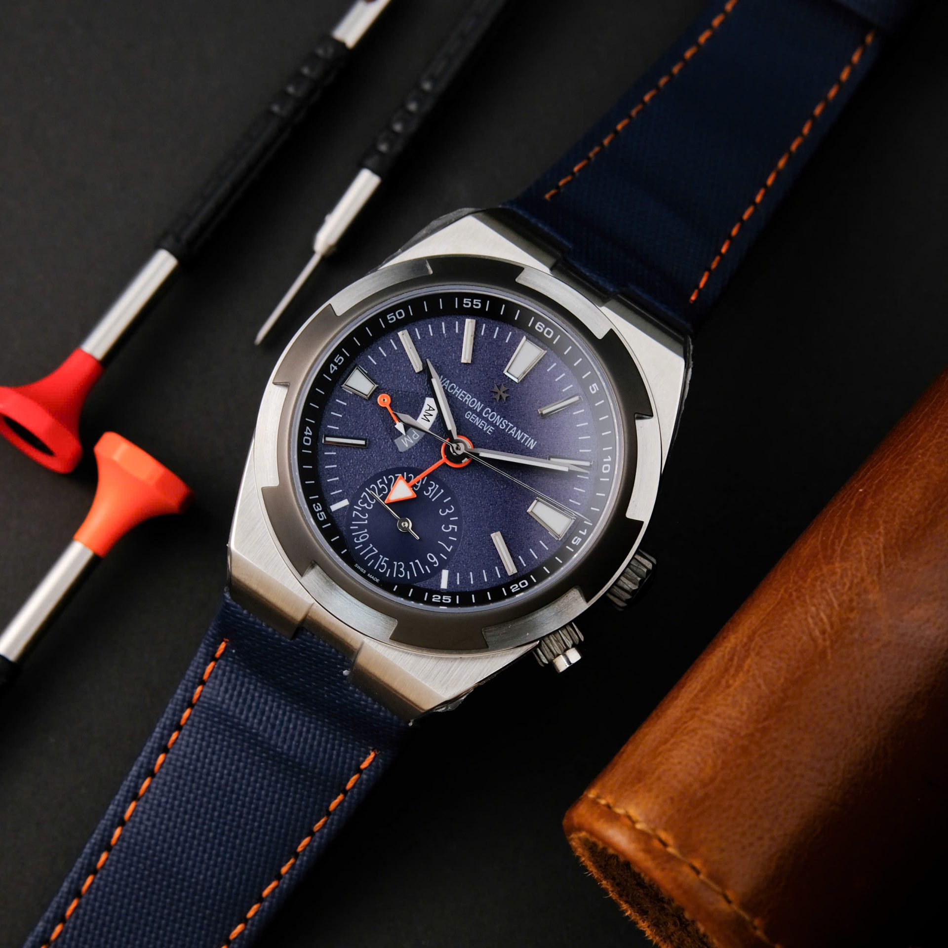 Vacheron Constantin Overseas Dual Time 7900V Replica Watches PZ Factory 41mm