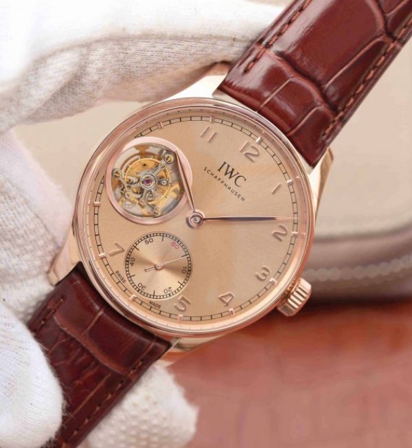Replica IWC AZ Portuguese Tourbillon RG Dial A98900