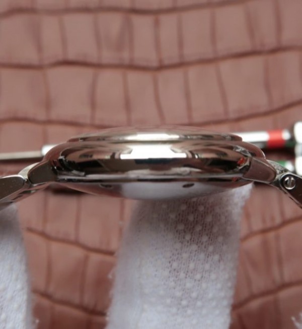 Replica Cartier Ballon Bleu 33mm SS White MOP Dial SS Bracelet