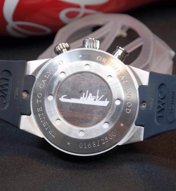 Replica IWC Aquatimer Chronograph Cousteau Divers Blue Dial