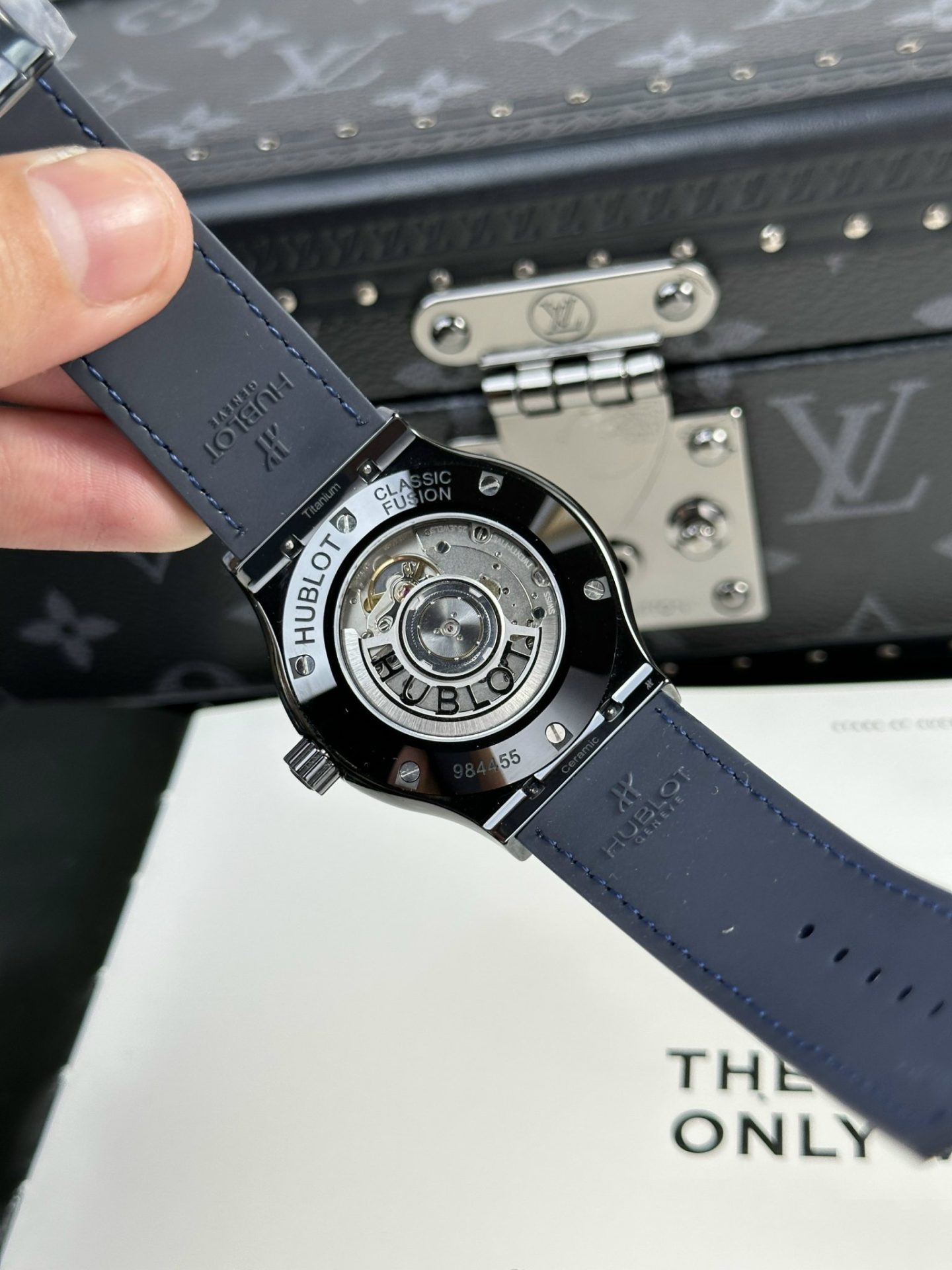 Hublot Classic Fusion Replica Watch Ceramic Refined Blue Dial 42mm
