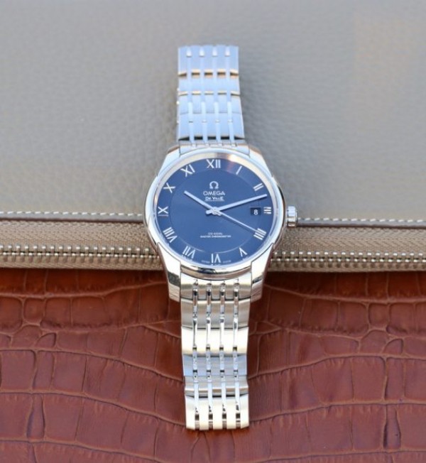 Replica Omega V6 De Ville 41mm SS Blue Dial SS Bracelet A8900