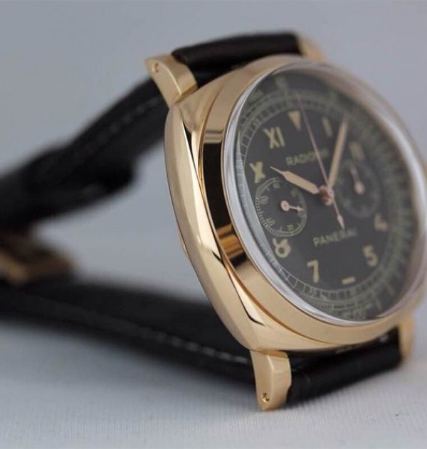 Replica Panerai XF PAM519 Leather Strap Manual Winding Chrono