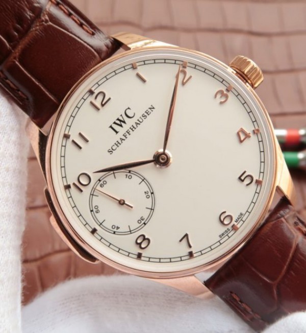 Replica IWC YLF Portuguese YG IW5242 White Dial A95290