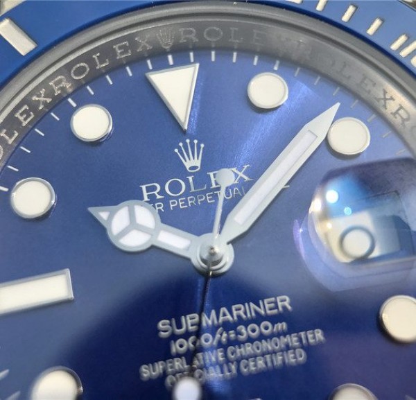 Replica Rolex Submariner 116619 LB Blue Ceramic V7 Noob Best Edition A2836