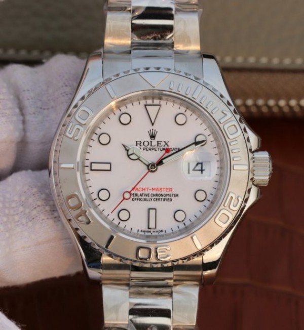 Replica Rolex Yacht-Master 116622 EW Silver Dial SS Bracelet A3135