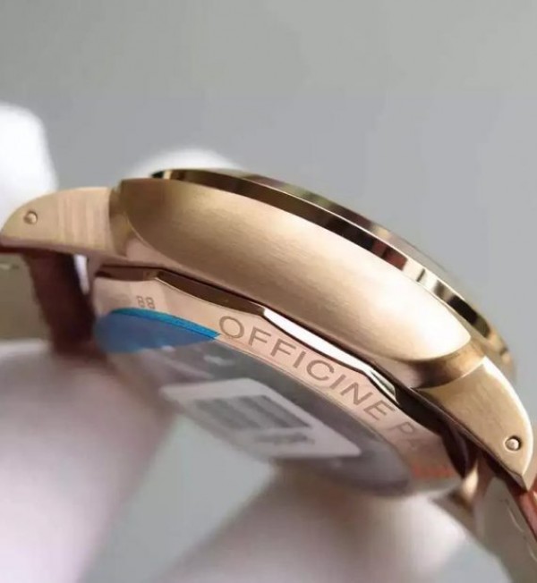Replica Panerai ZF PAM393 Ladies RG Leather Strap P9000
