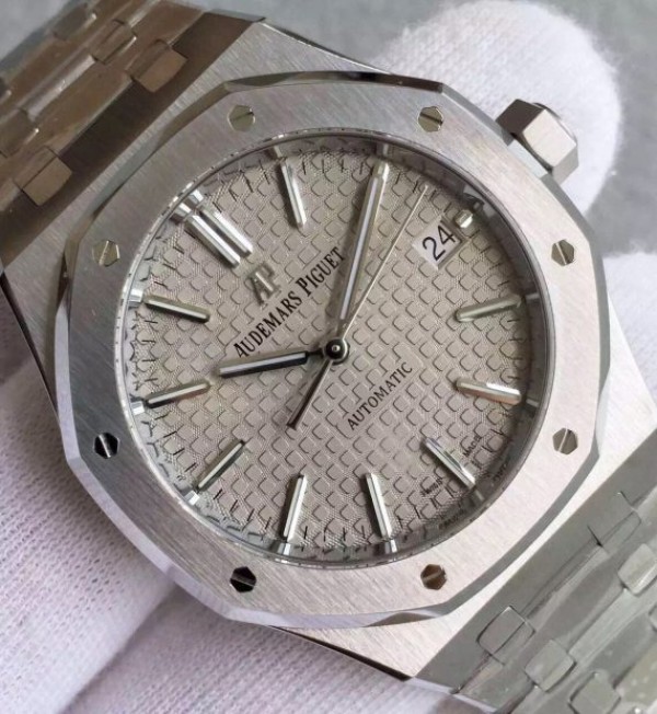 Replica Audemars Piguet JF Royal Oak 37mm 15450 Gray Dial SS Bracelet A3120