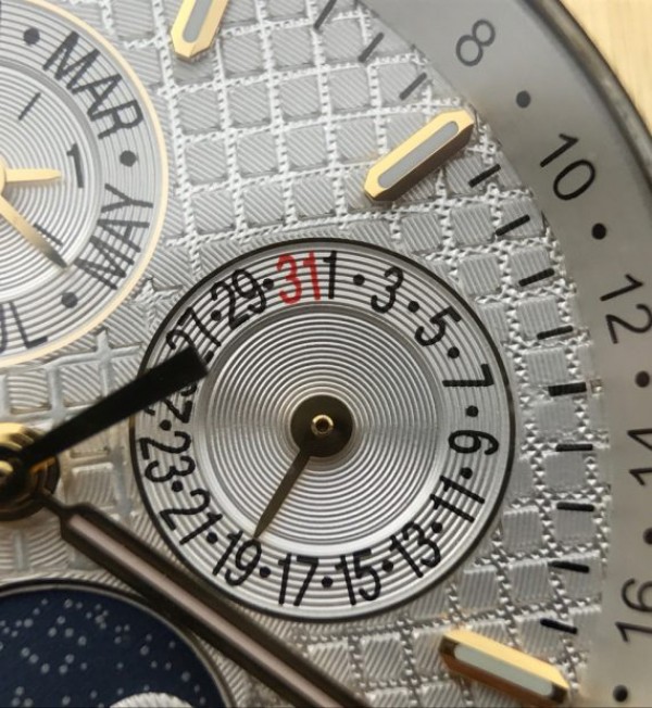 Replica Audemars Piguet JF Royal Oak 41mm 26574 YG White Dial Leather Strap A5134