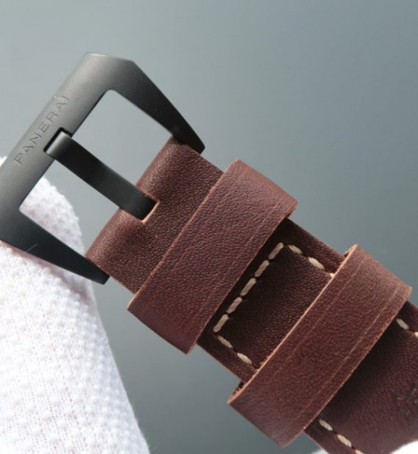 Replica Panerai SF PAM577 Thick Brown Leather Strap P.3000 Super Clone