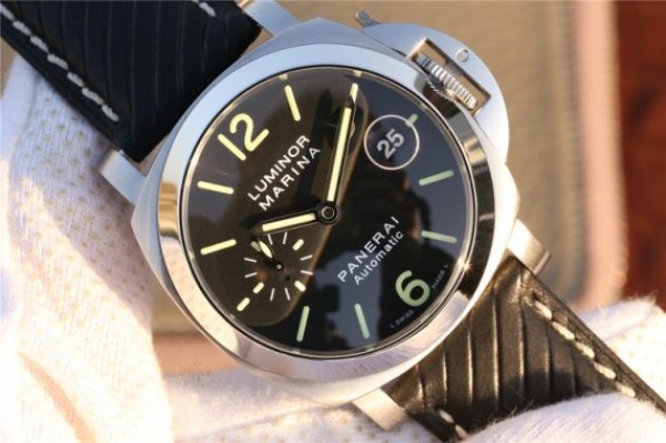 Replica Panerai PAM048 XF Black Dial Black Leather Strap A7750