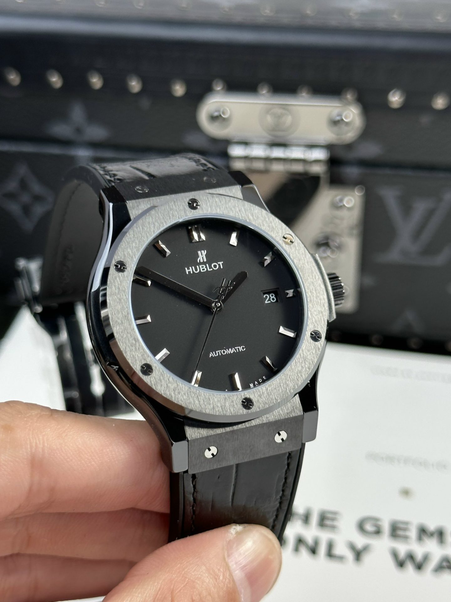 Hublot Classic Fusion Replica Watch Ceramic Refined Black 42mm